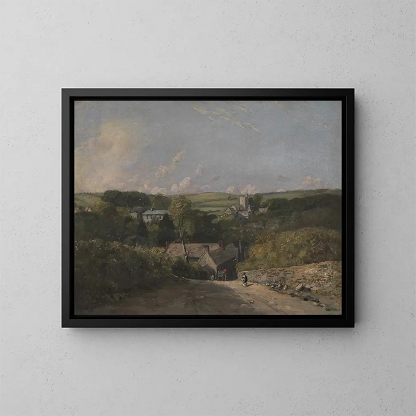 Village d'Osmington - John Constable — framed artwork on a wall