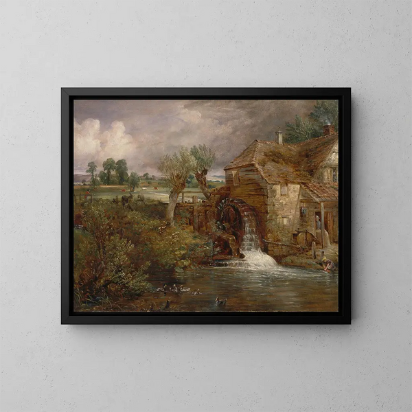 Moulin de Parham à Gillingham - John Constable — framed artwork on a wall
