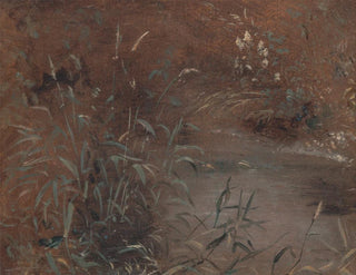 Broussailles près d'un étang - John Constable — artwork view