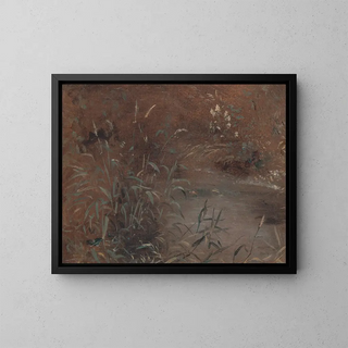 Broussailles près d'un étang - John Constable — framed artwork on a wall