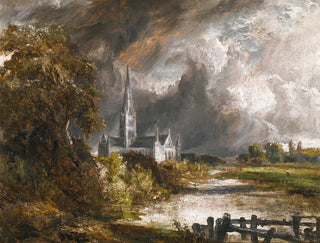 The Salisbury Cathedral from the Meadows - John Constable — artwork view