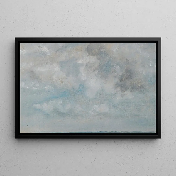 Study of Clouds - John Constable — framed artwork on a wall
