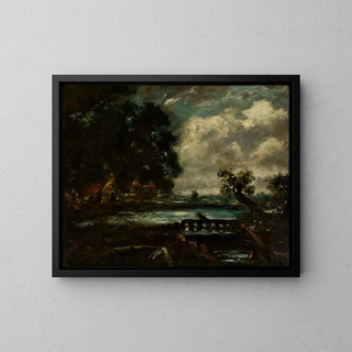 Study for The Jumping Horse - John Constable — framed artwork on a wall