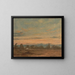 Summer Landscape Painting in the Evening - John Constable — framed artwork on a wall