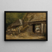 The Old Mill Hangar Dedham - John Constable — framed artwork on a wall