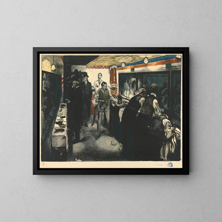 A dressing room cabinet - John Copley — framed artwork on a wall