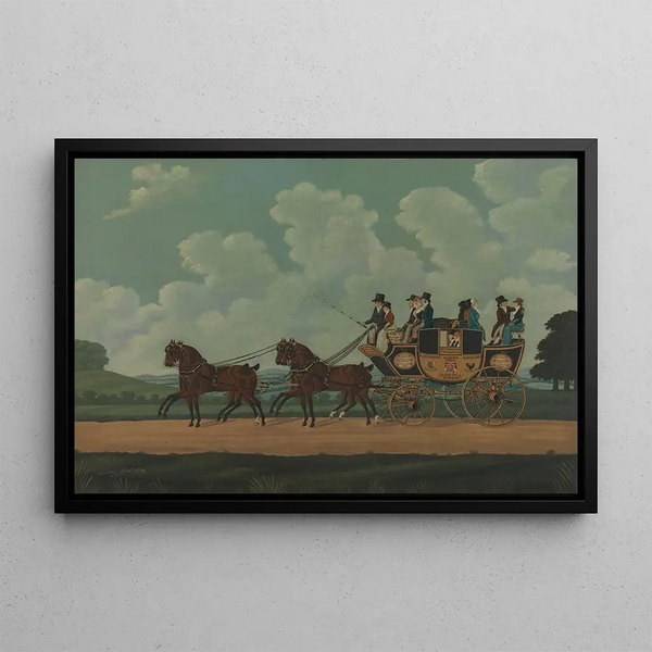 J W Chaplins DoverLondon Stage sur la route - John Cordrey — framed artwork on a wall