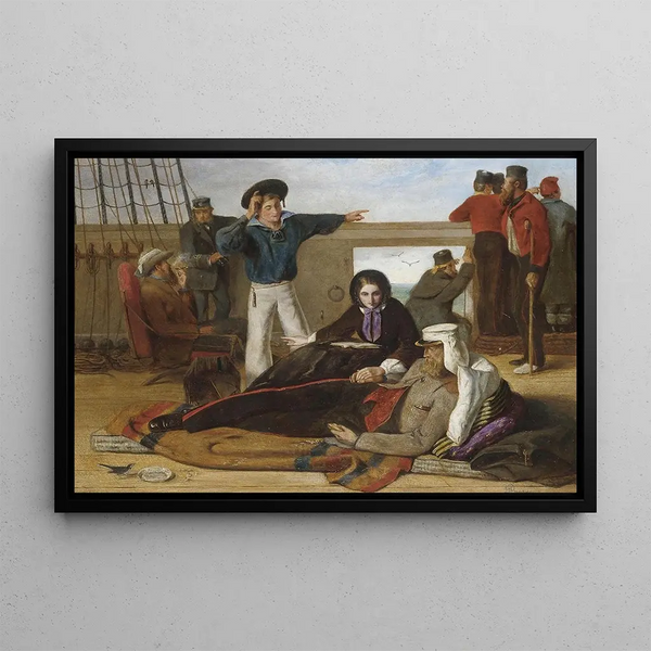 Approchant de la maison - John Dalbiac Luard — framed artwork on a wall