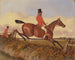 Hunting with hounds crossing a shoal - John Dalby — artwork view