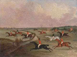 The hunt at Quorn in full gallop, second horses - John Dalby — artwork view