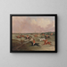 The hunt at Quorn in full gallop, second horses - John Dalby — framed artwork on a wall
