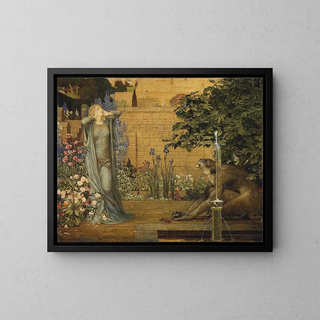 La Belle et la Bête - John Dickson Batten — framed artwork on a wall