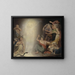 The Ghost of Clytemnestra Awakening the Furies - John Downman — framed artwork on a wall