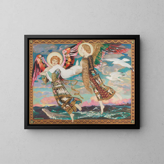 Saint Brigid - John Duncan — framed artwork on a wall