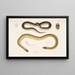 Penang Hypserina Hypserina Hardwickii 2. Serpent de mer court de Hardwick, Lapemis Hardwickii - John Edward Gray — framed artwork on a wall