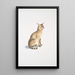 Chat allié Felis affinis - John Edward Gray — framed artwork on a wall