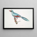 Chasse au corbeau Kitta venatorius - John Edward Gray — framed artwork on a wall