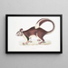Squirrel with large tail Sciurus macrourus - John Edward Gray — framed artwork on a wall