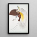 Petit oiseau de paradis Paradisea minor - John Edward Gray — framed artwork on a wall