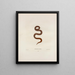 Helicops abacurus - John Edwards Holbrook — framed artwork on a wall