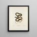 Leptophis sauritus - John Edwards Holbrook — framed artwork on a wall