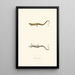 Line-Mid Salamander Painting - John Edwards Holbrook — framed artwork on a wall