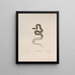 Tropidonotus dekayi - John Edwards Holbrook — framed artwork on a wall