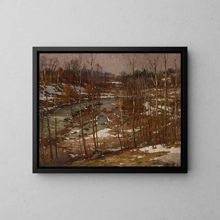 Decline of Winter - John Elwood Bundy — framed artwork on a wall