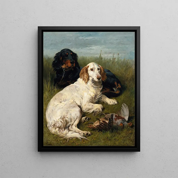 A Day Bag - John Emms — framed artwork on a wall