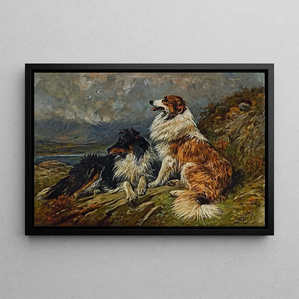 Colleys sur la lande - John Emms — framed artwork on a wall