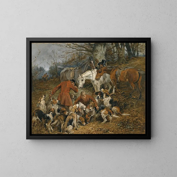 Parti pour la terre - John Emms — framed artwork on a wall