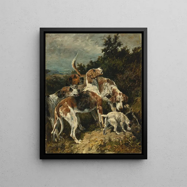 Allé au sol painting - John Emms — framed artwork on a wall
