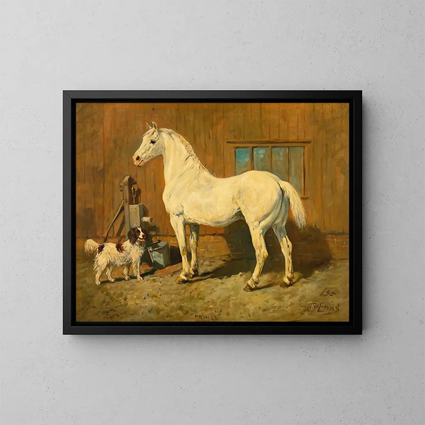 Prince et tir - John Emms — framed artwork on a wall