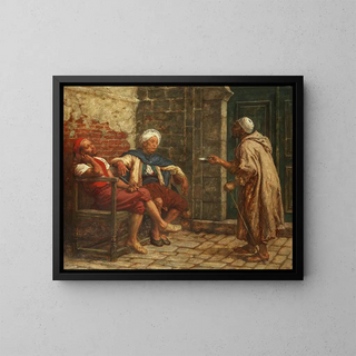 Mendicité - John Evan Hodgson — framed artwork on a wall