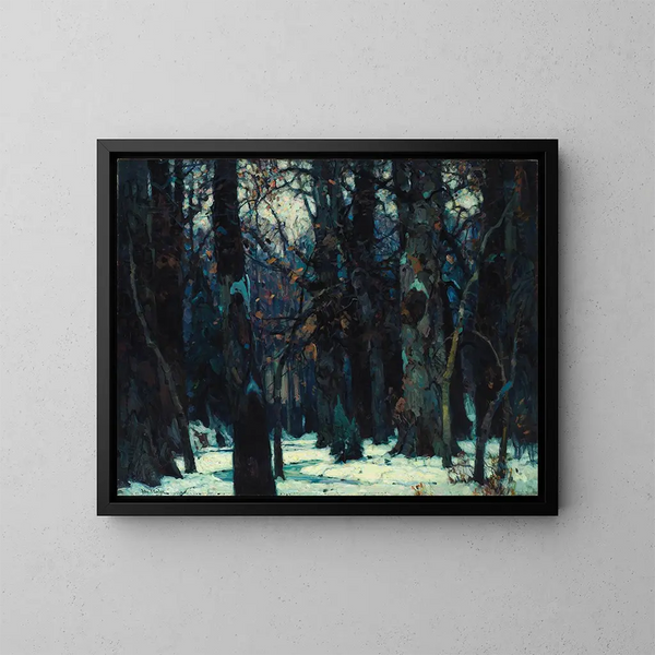 Silence pensif - John Fabian Carlson — framed artwork on a wall