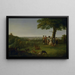 One Tree Hill Greenwich with London in the distance - John Feary — framed artwork on a wall