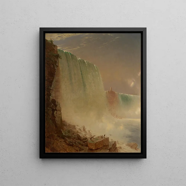 Niagara Falls Painting - John Ferguson Weir — framed artwork on a wall