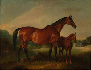 Foal of the hive with an old fort beyond - John Ferneley — artwork view