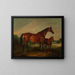 Foal of the hive with an old fort beyond - John Ferneley — framed artwork on a wall
