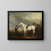 The Lord Howe Groom with a Gray Horse - John Ferneley — framed artwork on a wall