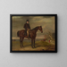Portrait of Samuel Dumbleton, 1750-1834, hunting dog of the Earl of Spencer - John Ferneley — framed artwork on a wall