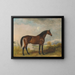Rodolphe, a hunting horse in a vast landscape - John Ferneley — framed artwork on a wall