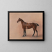 Study of a Bay Chestnut Hunting Horse - John Ferneley — framed artwork on a wall