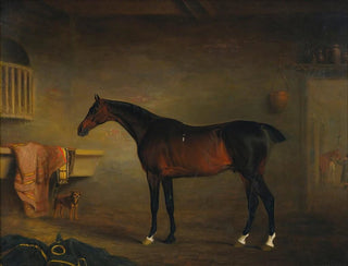 La baie d'Easton dans son écurie - John Ferneley — artwork view