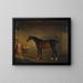 La baie d'Easton dans son écurie - John Ferneley — framed artwork on a wall