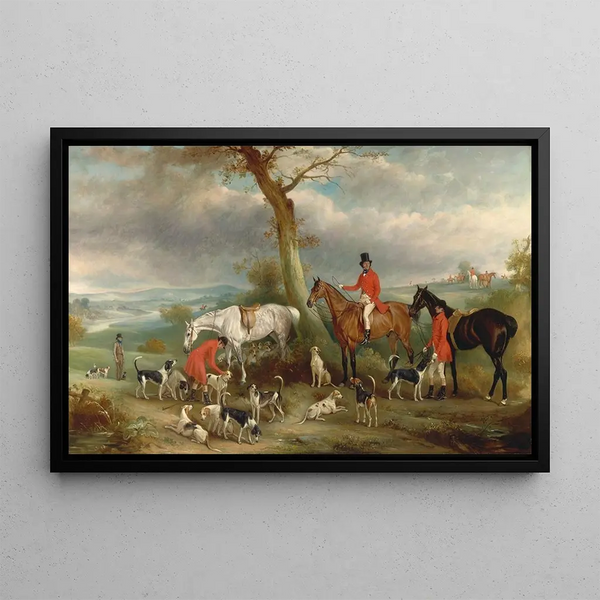Thomas Wilkinson MFH with the Hurworth Foxhounds - John Ferneley — framed artwork on a wall