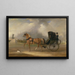 William Massey Stanley driving his cabriolet in Hyde Park - John Ferneley — framed artwork on a wall