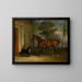 Dehors Allington Hall - John Ferneley Jr — framed artwork on a wall