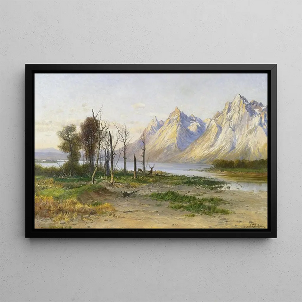 Lac Jackson dans le Wyoming - John Fery — framed artwork on a wall