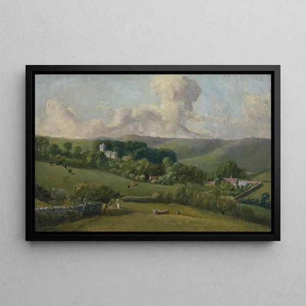 Osmington, view of the village - John Fisher Bishop of Salisbury — framed artwork on a wall
